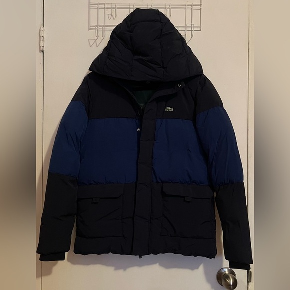 Lacoste 2 Tone Quilted Jacket- 14a- Can fit US Women’s XS - Picture 4 of 10
